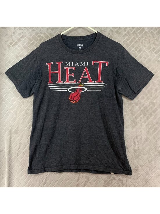 Other - NBA T-Shirt Mens M Dark Gray Miami Heat Basketball Short Sleeve Sports Casual